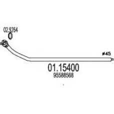 01.15400 MTS Труба выхлопного газа