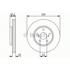 0 986 479 S40 BOSCH Тормозной диск