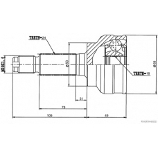 J2827013 HERTH+BUSS JAKOPARTS Шарнирный комплект, приводной вал