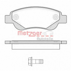 1177.00 METZGER Комплект тормозных колодок, дисковый тормоз