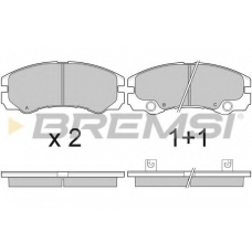 BP3052 BREMSI Комплект тормозных колодок, дисковый тормоз