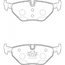 FD7257A NECTO Комплект тормозных колодок, дисковый тормоз