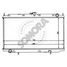 192340 SOMORA Радиатор, охлаждение двигателя