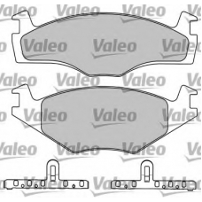 597046 VALEO Комплект тормозных колодок, дисковый тормоз