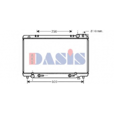 210490N AKS DASIS Радиатор, охлаждение двигателя