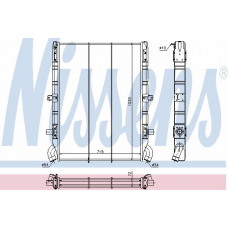 64077 NISSENS Радиатор, охлаждение двигателя
