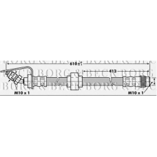 BBH6866 BORG & BECK Тормозной шланг