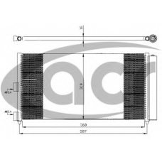 300542 ACR Конденсатор, кондиционер