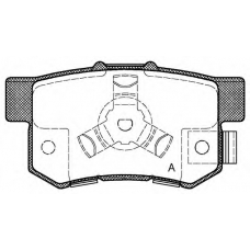 BPA0325.04 OPEN PARTS Комплект тормозных колодок, дисковый тормоз