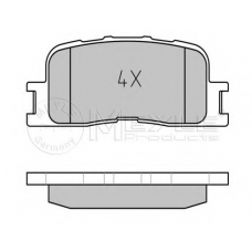 025 237 0215/W MEYLE Комплект тормозных колодок, дисковый тормоз