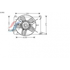 OL7502 AVA Вентилятор, охлаждение двигателя