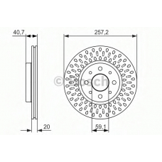 0 986 479 875 BOSCH Тормозной диск