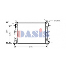190210N AKS DASIS Радиатор, охлаждение двигателя