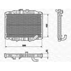 350213550000 MAGNETI MARELLI Радиатор, охлаждение двигателя