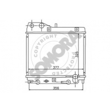 120040 SOMORA Радиатор, охлаждение двигателя