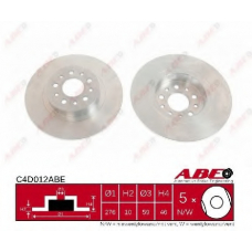 C4D012ABE ABE Тормозной диск