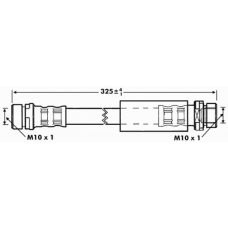 FBH6967 FIRST LINE Тормозной шланг