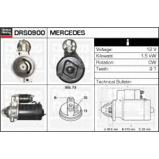 DRS0900 DELCO REMY Стартер