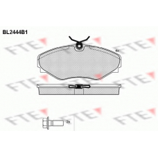 BL2444B1 FTE Комплект тормозных колодок, дисковый тормоз
