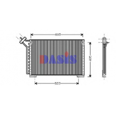 522017N AKS DASIS Конденсатор, кондиционер