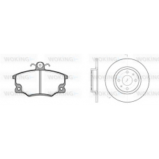 80463.01 WOKING Комплект тормозов, дисковый тормозной механизм