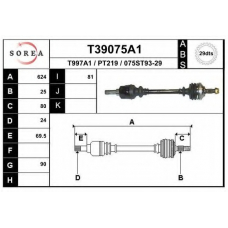 T39075A1 EAI Приводной вал