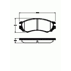 344.00 REMSA 344 00_=fo461881=d1162-01=355 000-sx !колодки дисковые п.\ nissan primera 1.6i 16v/2.0d 90-96