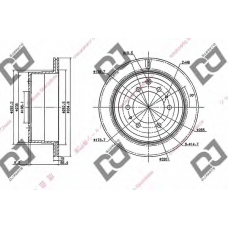 BD1825 DJ PARTS Тормозной диск