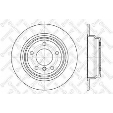 6020-1537-SX STELLOX Тормозной диск