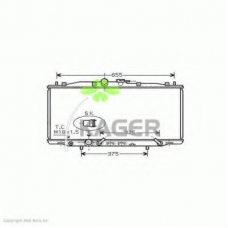 31-1670 KAGER Радиатор, охлаждение двигателя