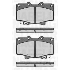 363916060635 MAGNETI MARELLI Комплект тормозных колодок, дисковый тормоз