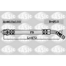 6606081 SASIC Тормозной шланг