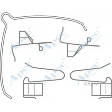 KIT441 APEC Комплектующие, тормозные колодки