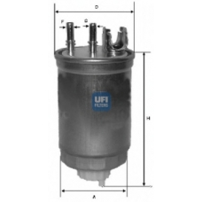 24.412.00 UFI Топливный фильтр