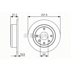 0 986 479 985 BOSCH Тормозной диск