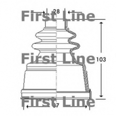 FCB2775 FIRST LINE Пыльник, приводной вал