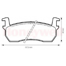 572189B BENDIX Комплект тормозных колодок, дисковый тормоз