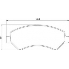 363710201656 MAGNETI MARELLI Комплект тормозных колодок, дисковый тормоз