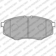 LP2227 DELPHI Комплект тормозных колодок, дисковый тормоз