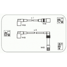 ABM44 JANMOR Комплект проводов зажигания