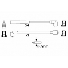 0 986 356 745 BOSCH Комплект проводов зажигания