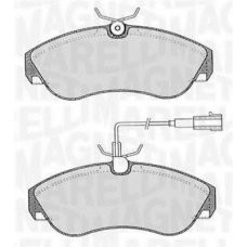 363916060185 MAGNETI MARELLI Комплект тормозных колодок, дисковый тормоз