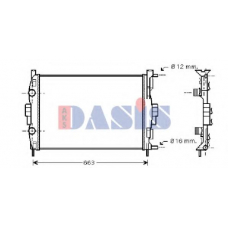 181003N AKS DASIS Радиатор, охлаждение двигателя