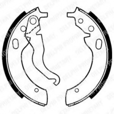 LS1228 DELPHI Комплект тормозных колодок