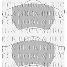 BBP1446 BORG & BECK Комплект тормозных колодок, дисковый тормоз