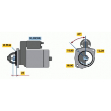 0 001 367 302 BOSCH Стартер