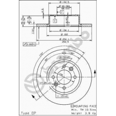 08.5646.20 BREMBO Тормозной диск