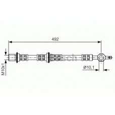 1 987 476 724 BOSCH Тормозной шланг