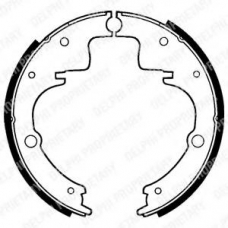 LS1074 DELPHI Комплект тормозных колодок