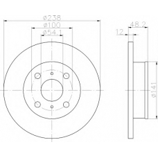 8DD 355 103-551 HELLA Тормозной диск